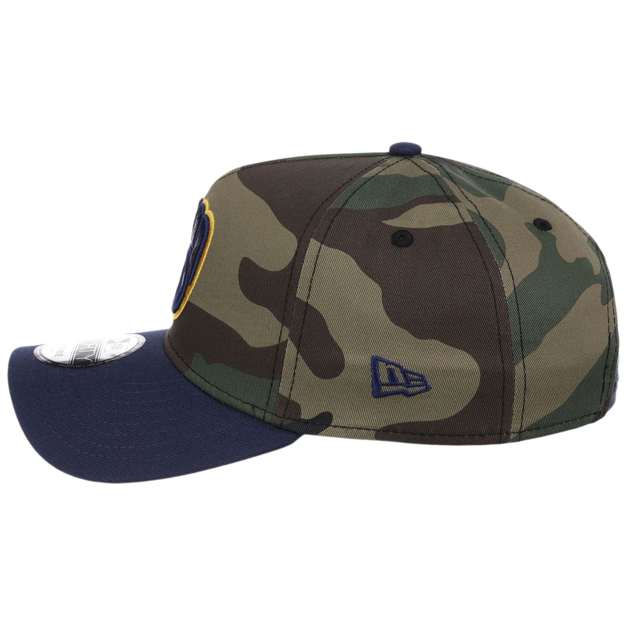Milwaukee Brewers MLB Woodland Contrast New Era 9FORTY - Image 6