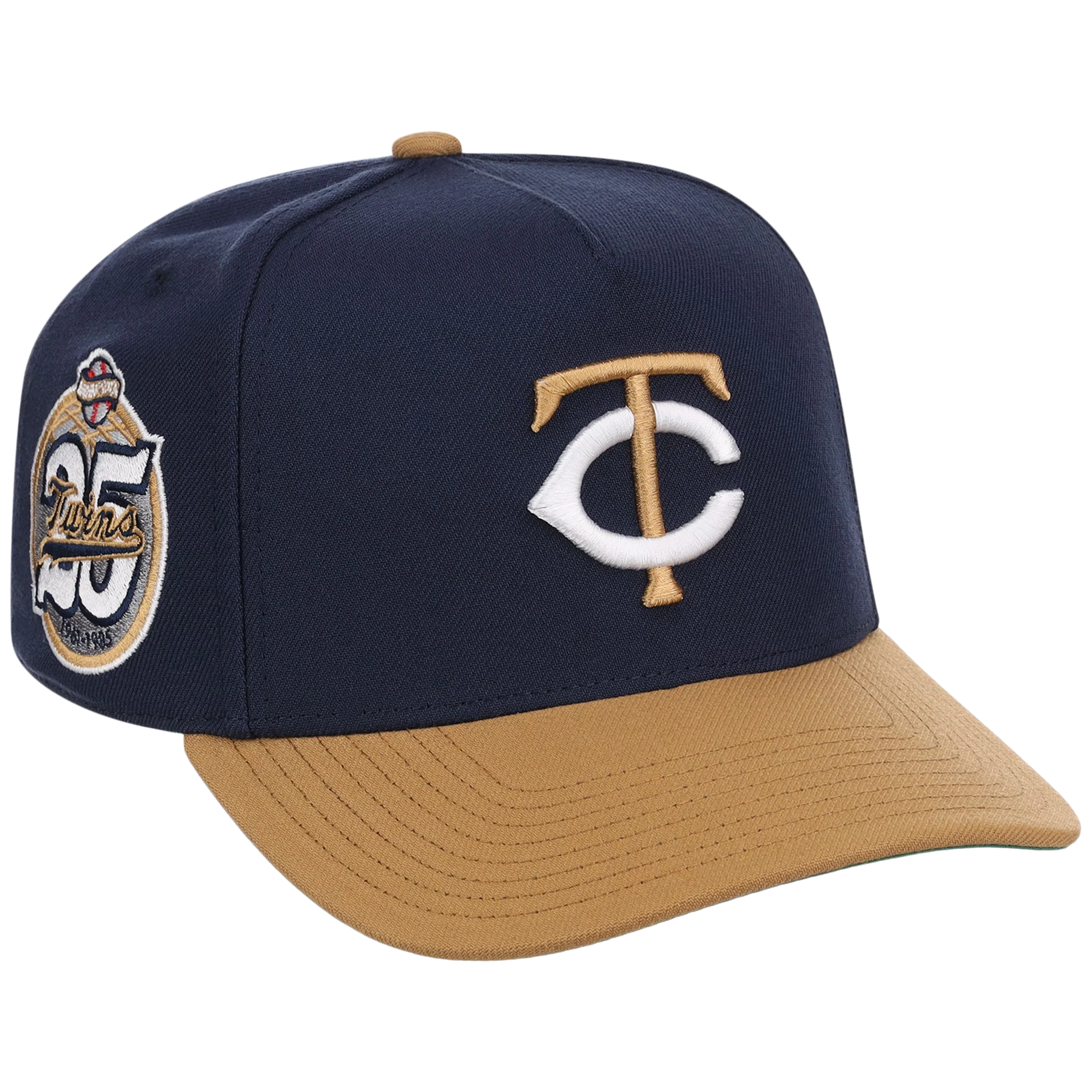 Minnesota Twins Mitchell & Ness MLB 'Era Flip' Heritage Series Pro Pinch - Navy/Tan