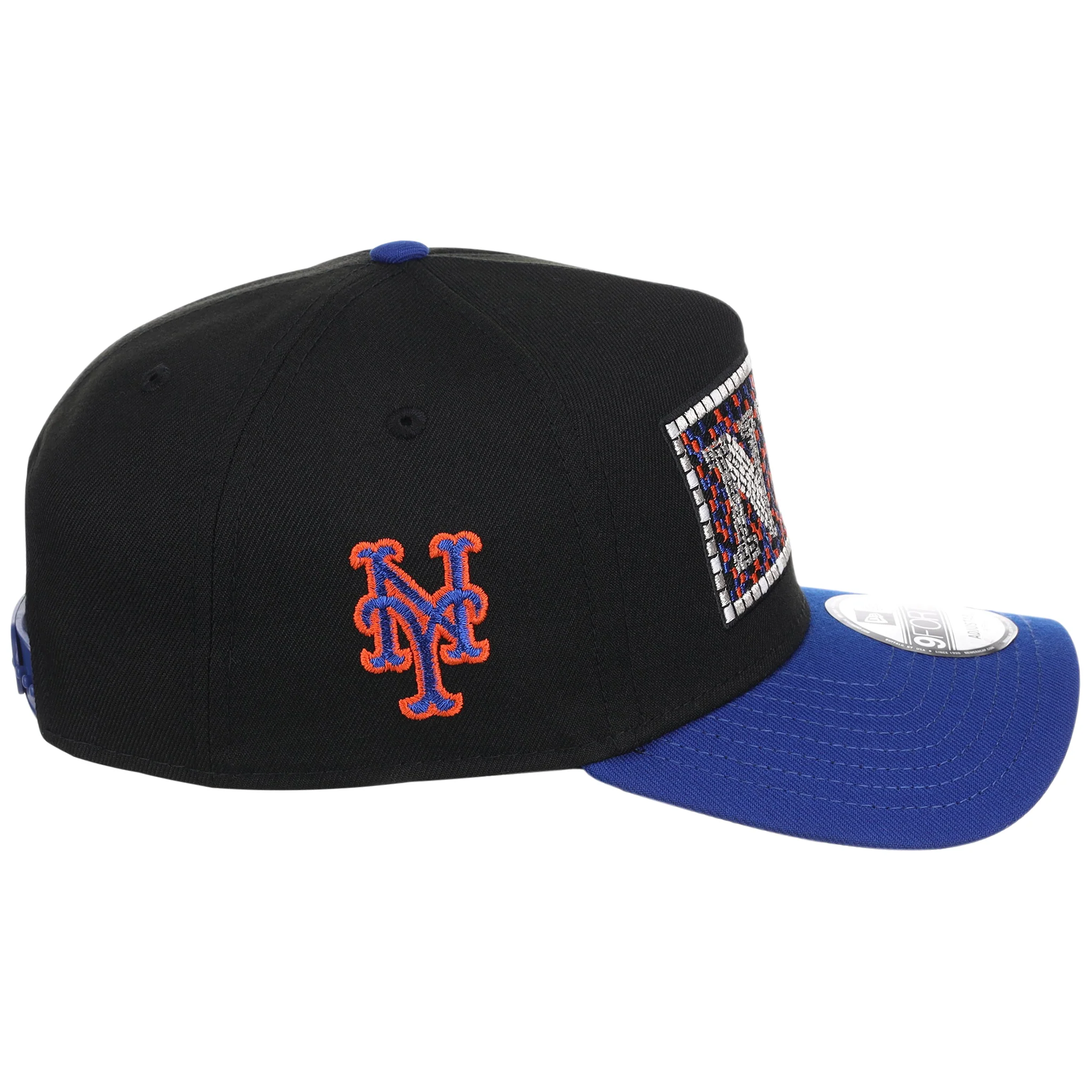 New York Mets - New York Crown the City -  Subway Tile  New Era 9FORTY - Black/Royal - Image 3