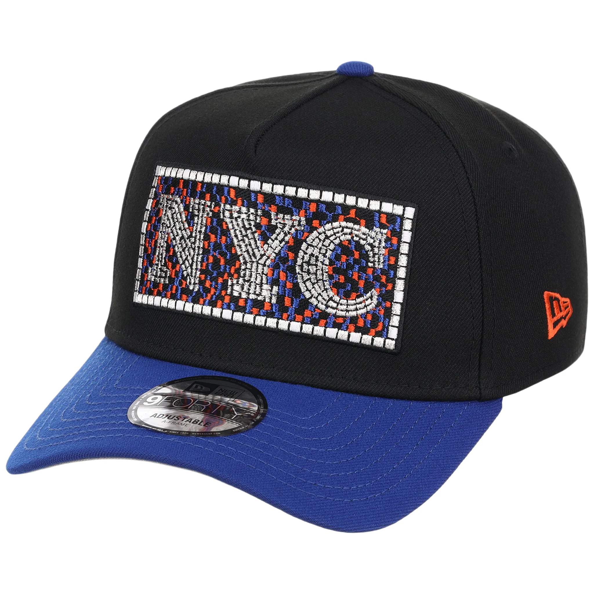 New York Mets - New York Crown the City -  Subway Tile  New Era 9FORTY - Black/Royal - Image 4