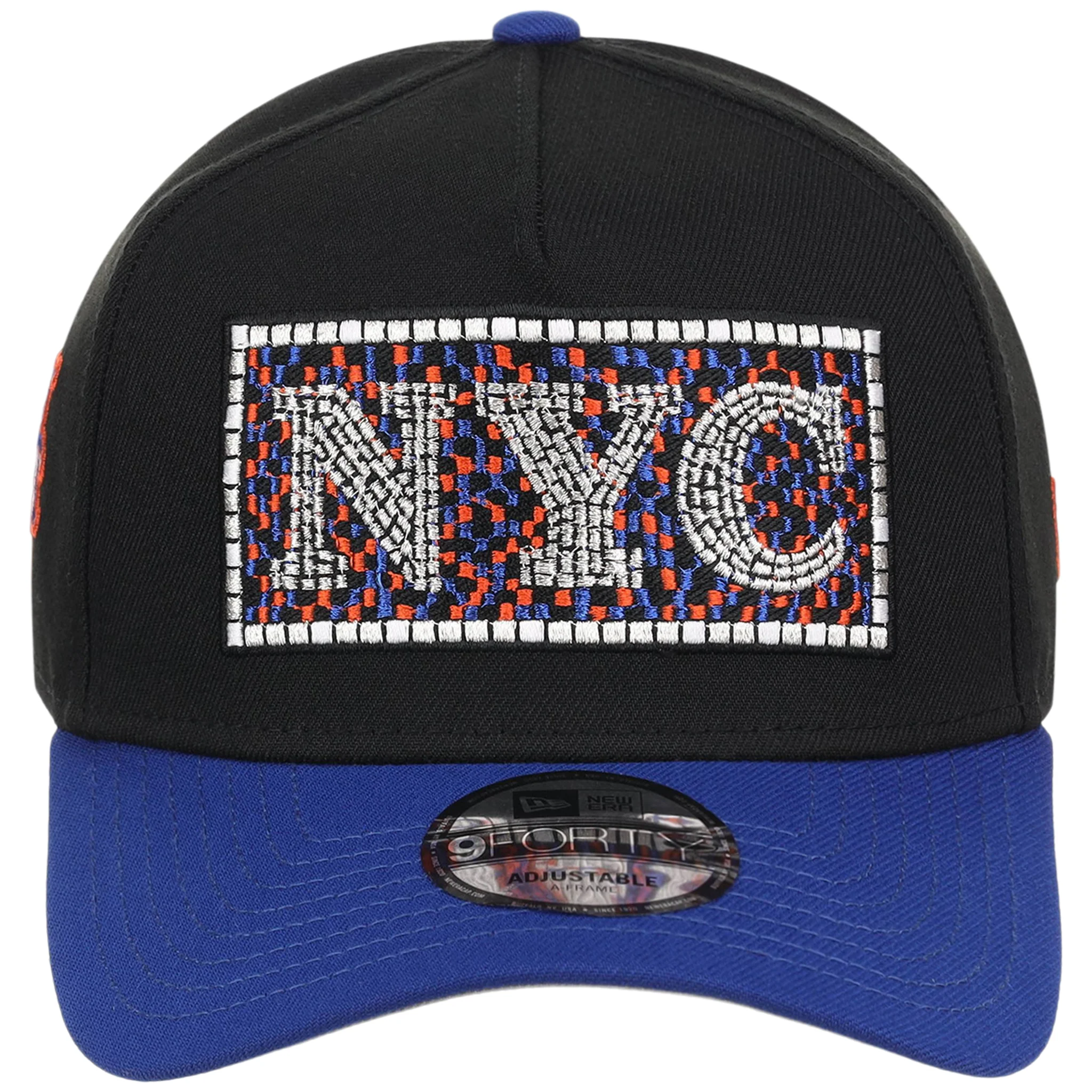 New York Mets - New York Crown the City -  Subway Tile  New Era 9FORTY - Black/Royal - Image 5