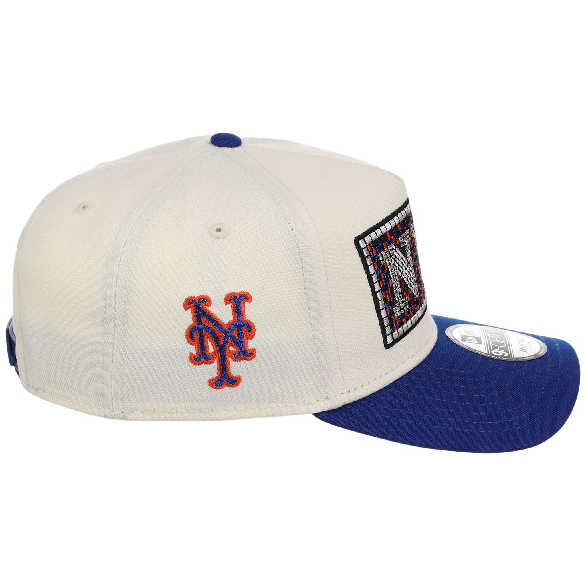 New York Mets - New York Crown the City -  Subway Tile  New Era 9FORTY - Chrome/Royal - Image 3