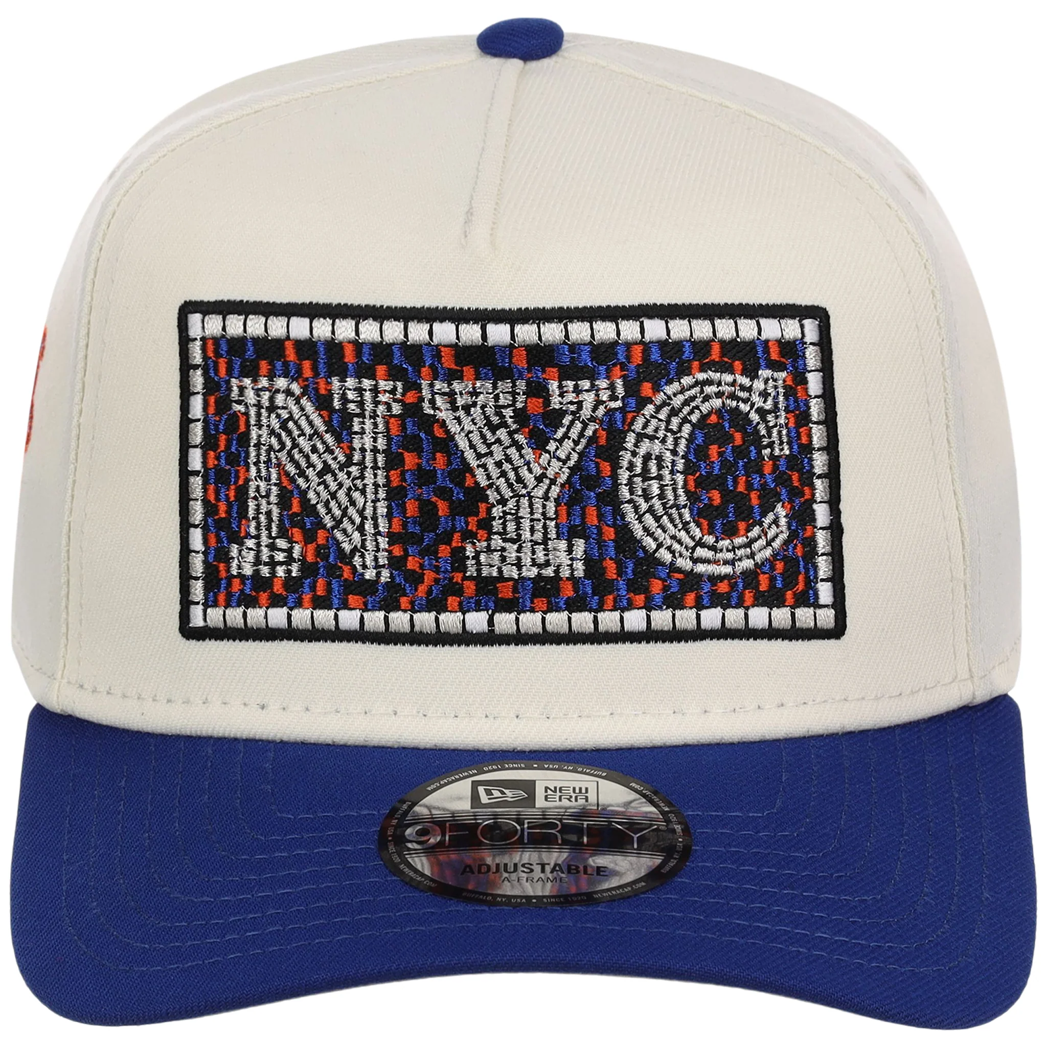 New York Mets - New York Crown the City -  Subway Tile  New Era 9FORTY - Chrome/Royal - Image 5