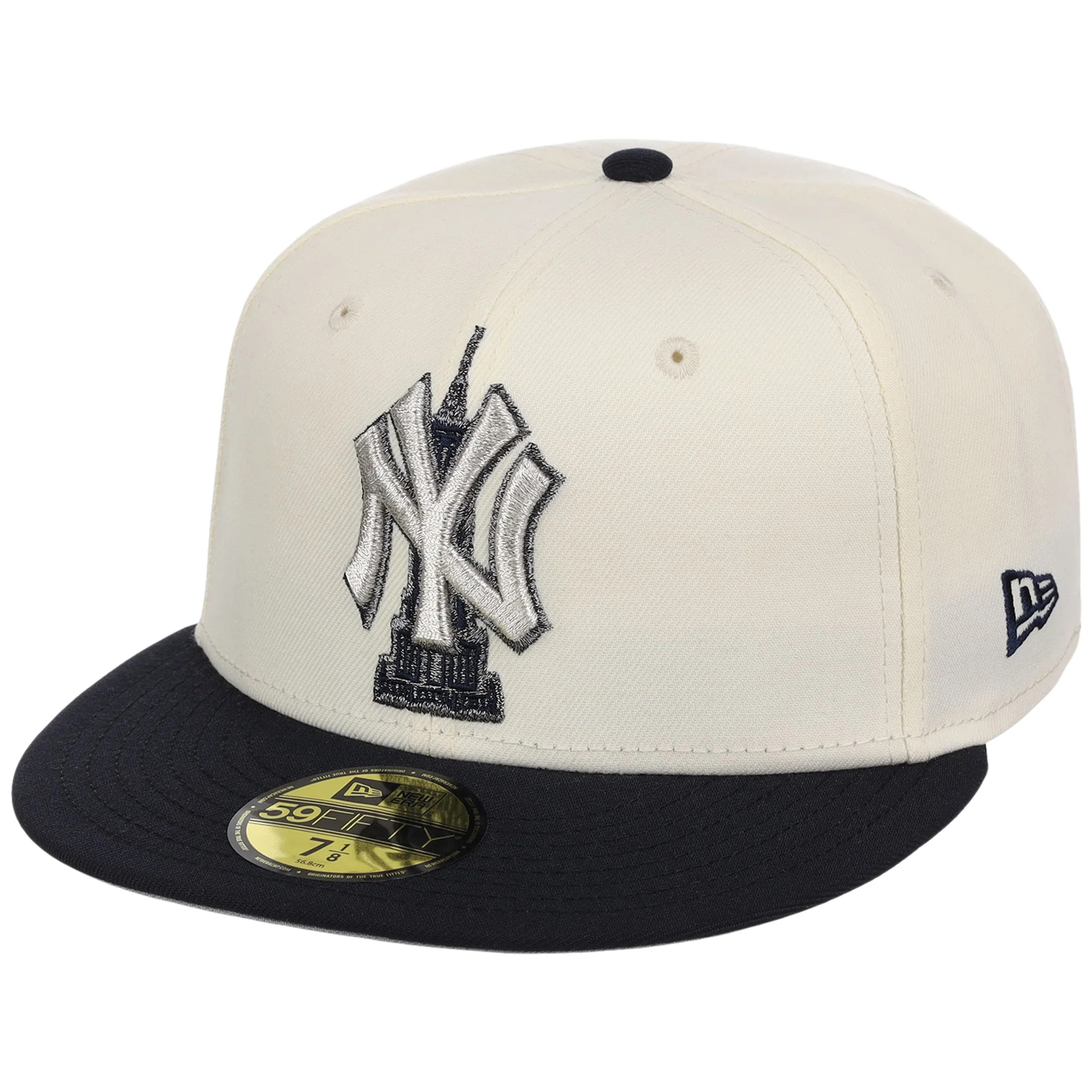 New York Yankees - New York Crown the City - Empire State New Era 59FIFTY - Chrome/Navy - Image 4