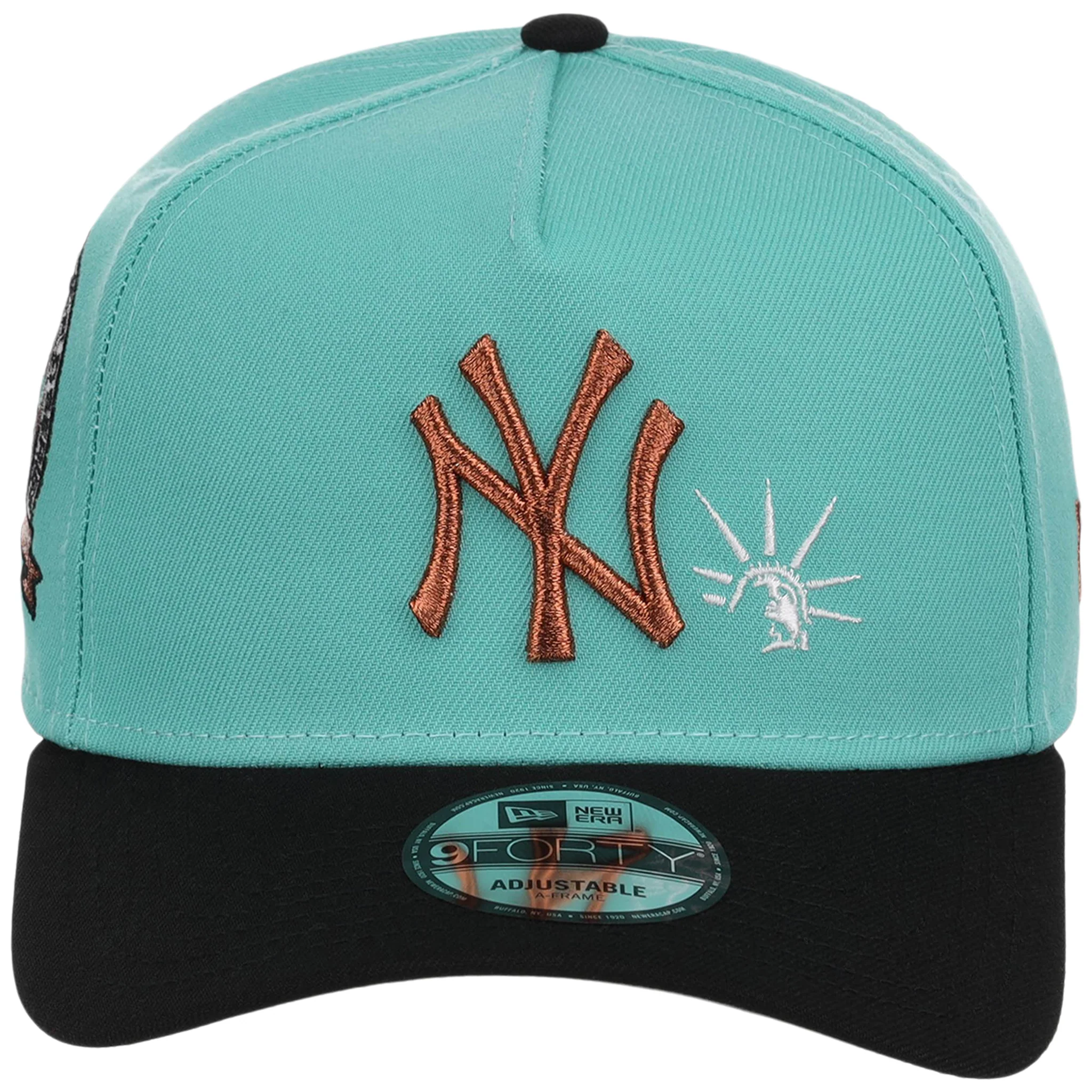 New York Yankees - New York Crown the City - Liberty Element New Era 9FORTY - Mint/Black - Image 5