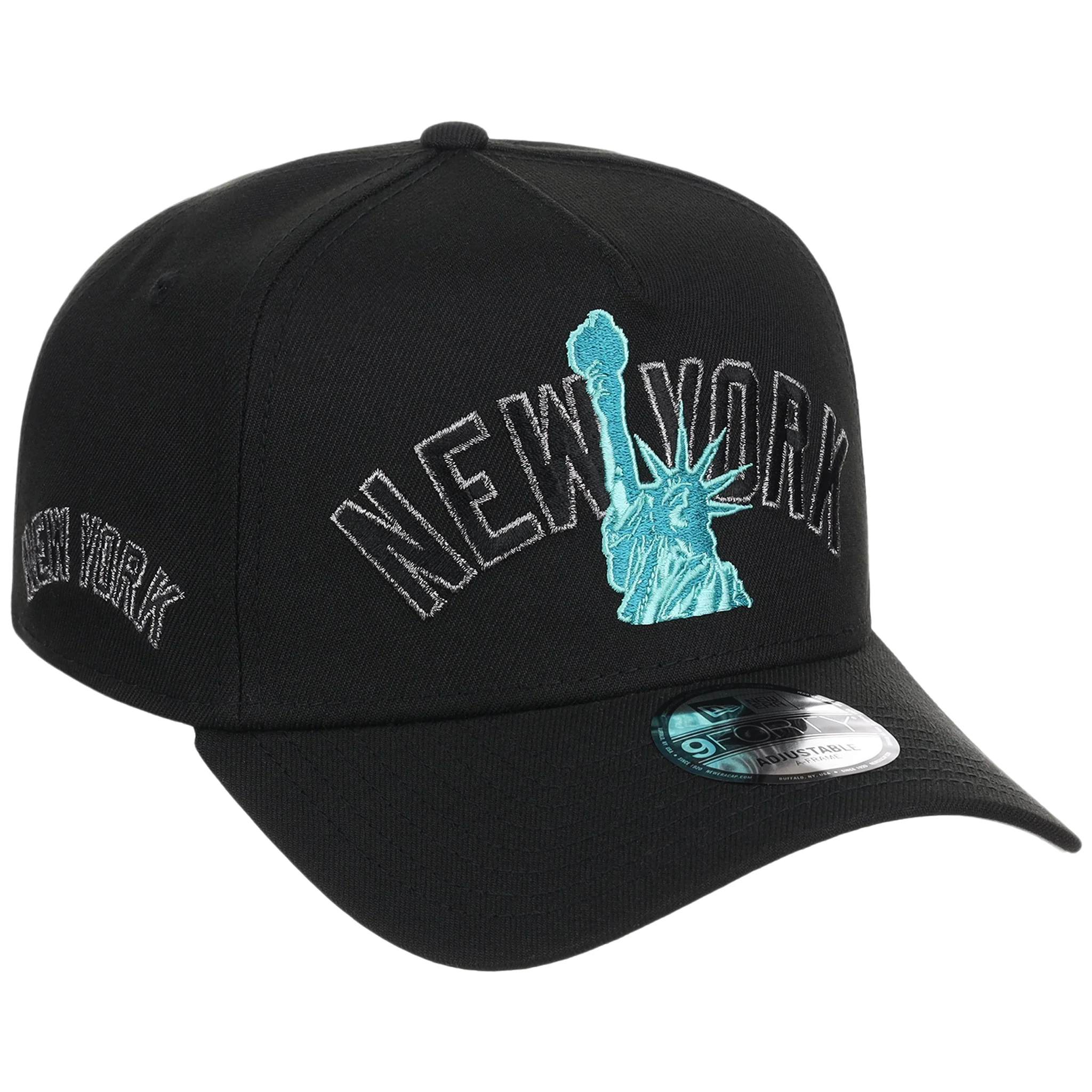 New York Yankees - New York Crown the City - Liberty New Era 9FORTY - Black/Black