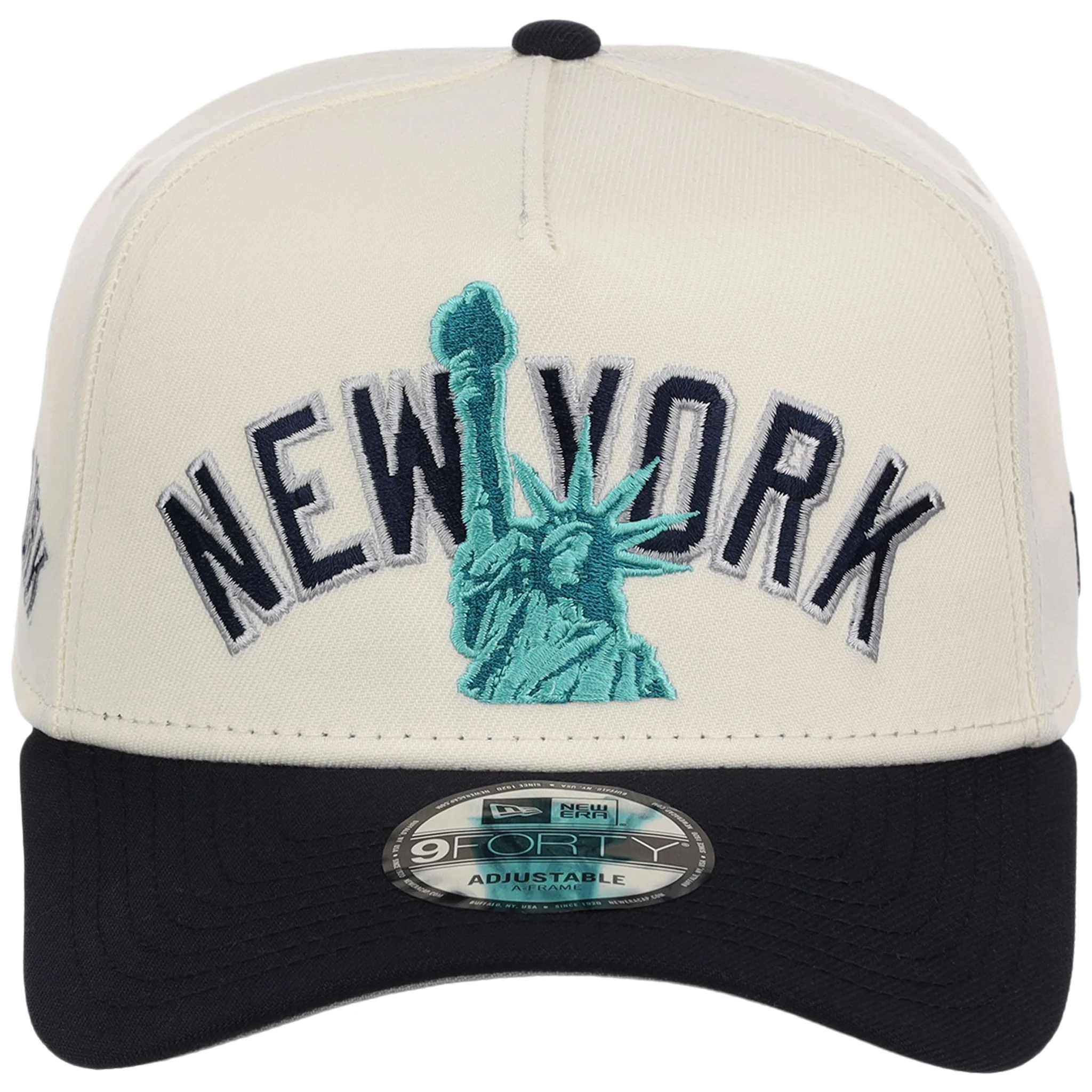 New York Yankees - New York Crown the City -  Liberty  New Era 9FORTY - Chrome/Navy - Image 5