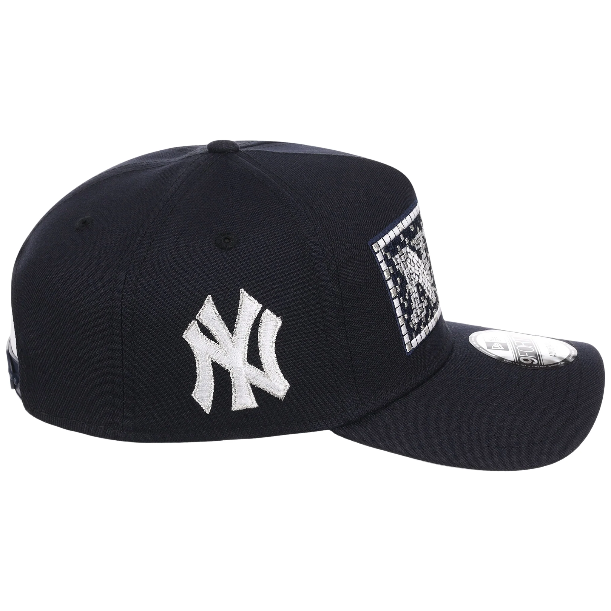 New York Yankees - New York Crown the City -  Subway Tile  New Era 9FORTY - Navy/Navy - Image 3