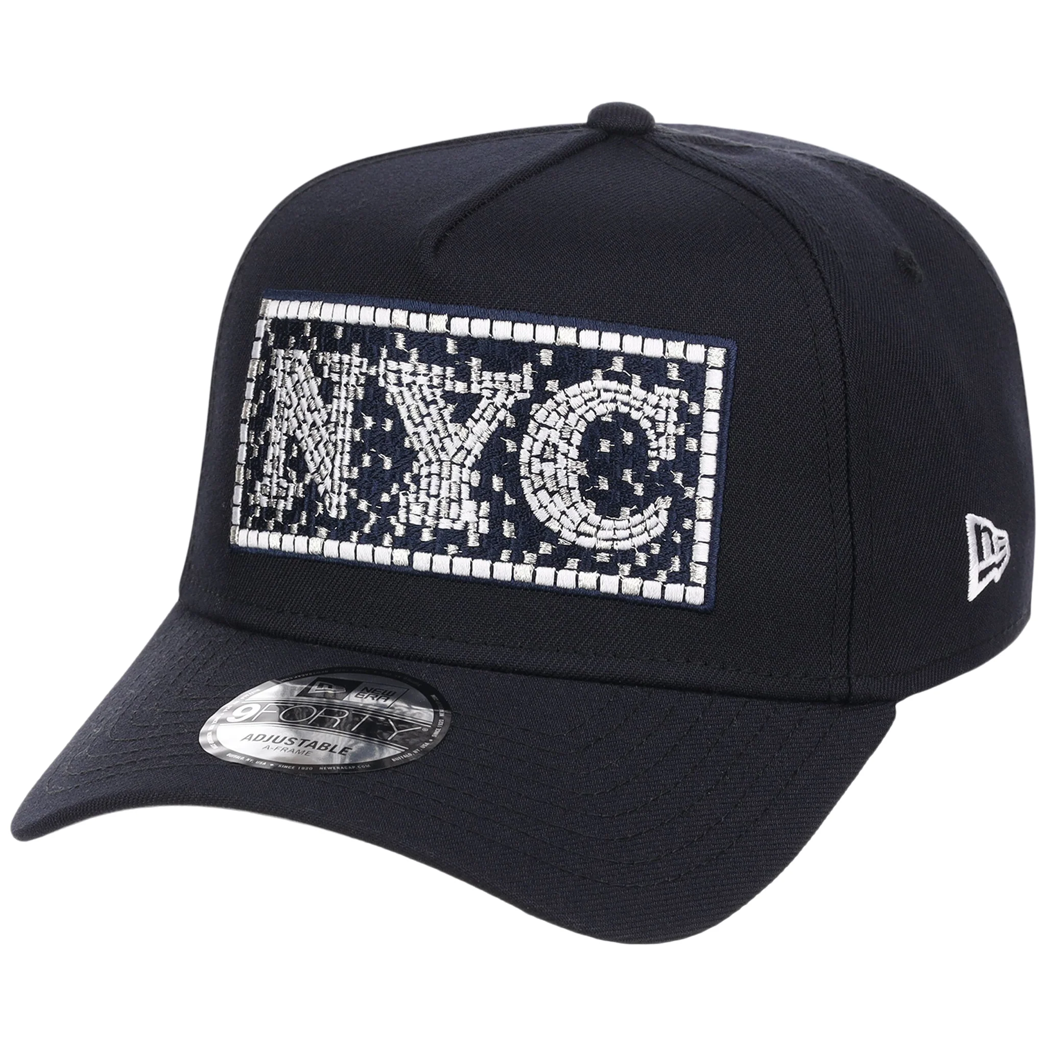 New York Yankees - New York Crown the City -  Subway Tile  New Era 9FORTY - Navy/Navy - Image 4