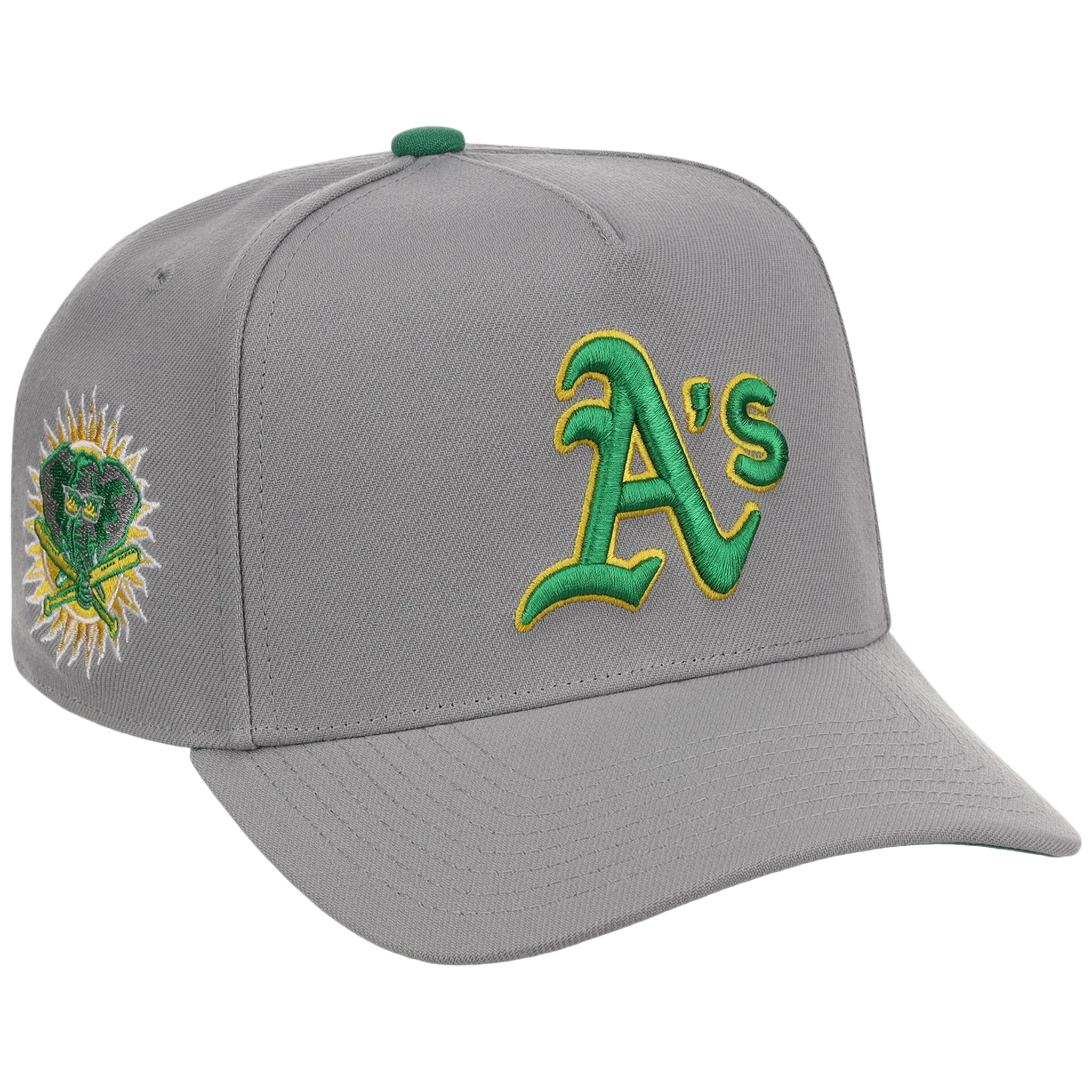 Oakland Athletics Mitchell & Ness MLB 'Era Flip' Heritage Series Pro Pinch - Grey/Grey
