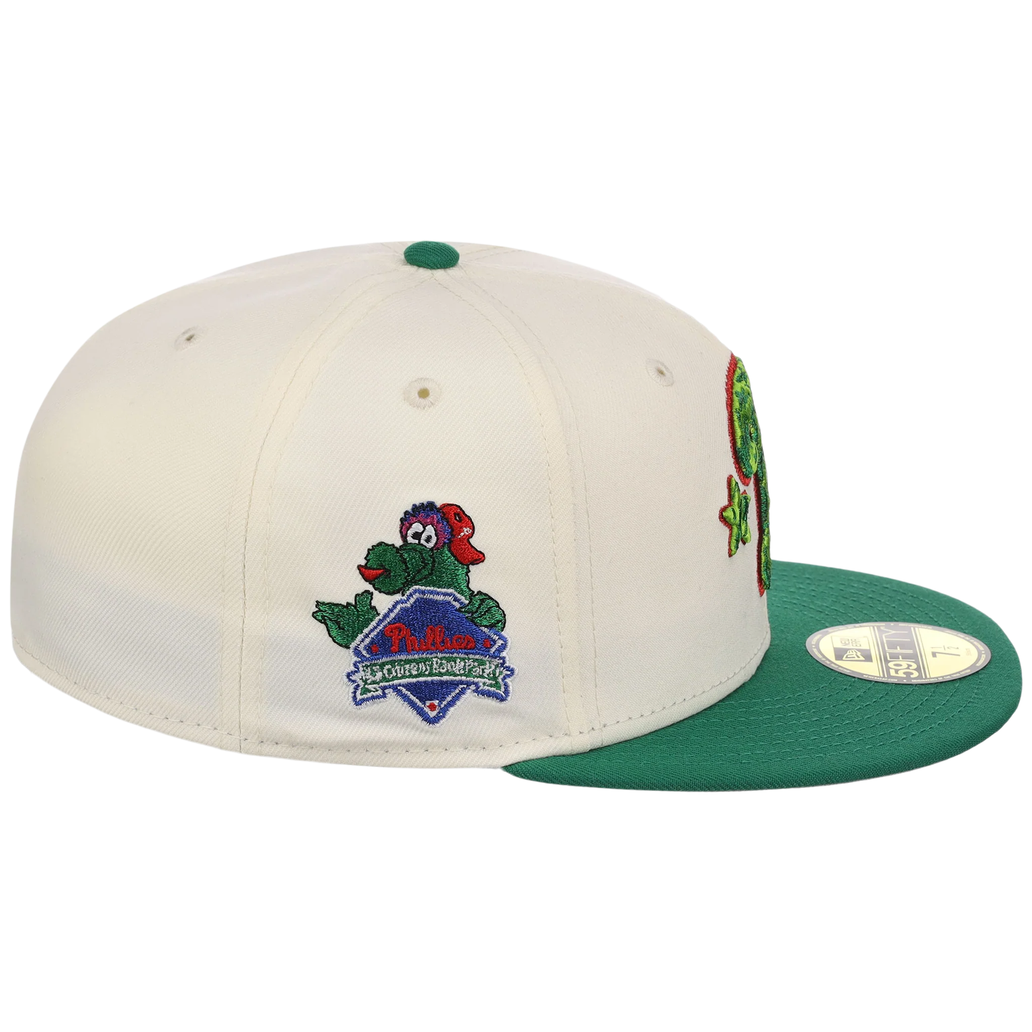 Philadelphia Phillies Philly Crown the City - Fanatic New Era 59FIFTY (Chrome/Green) - Image 3