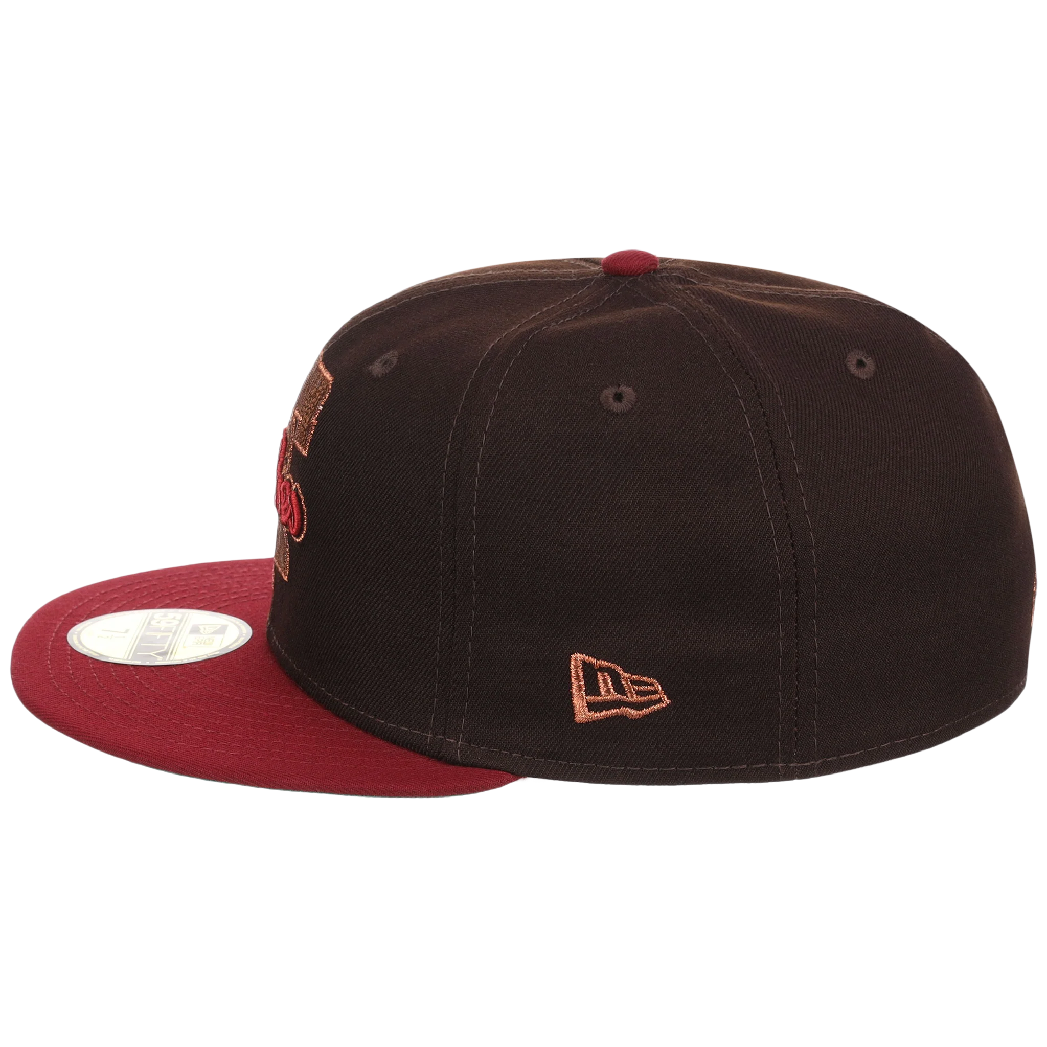 Philadelphia Phillies Philly Crown the City - Liberty Bell New Era 59FIFTY (Black/Maroon) - Image 6