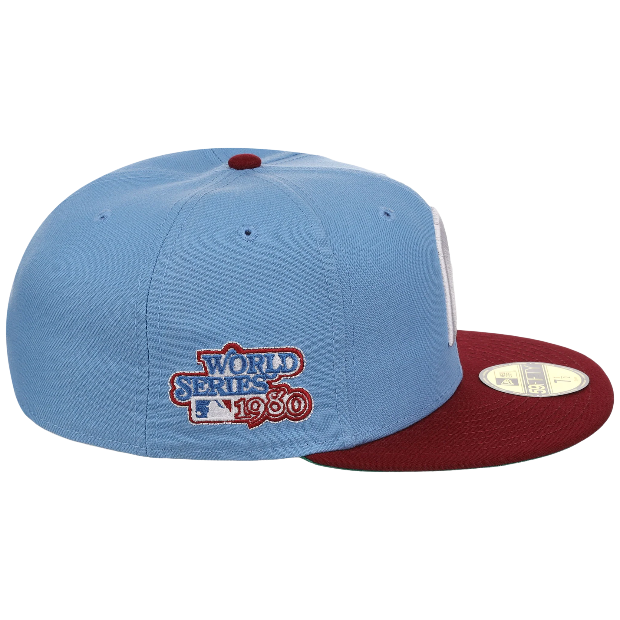 Philadelphia Phillies Philly Crown the City - Sky Bell New Era 59FIFTY (Sky/Maroon) - Image 3