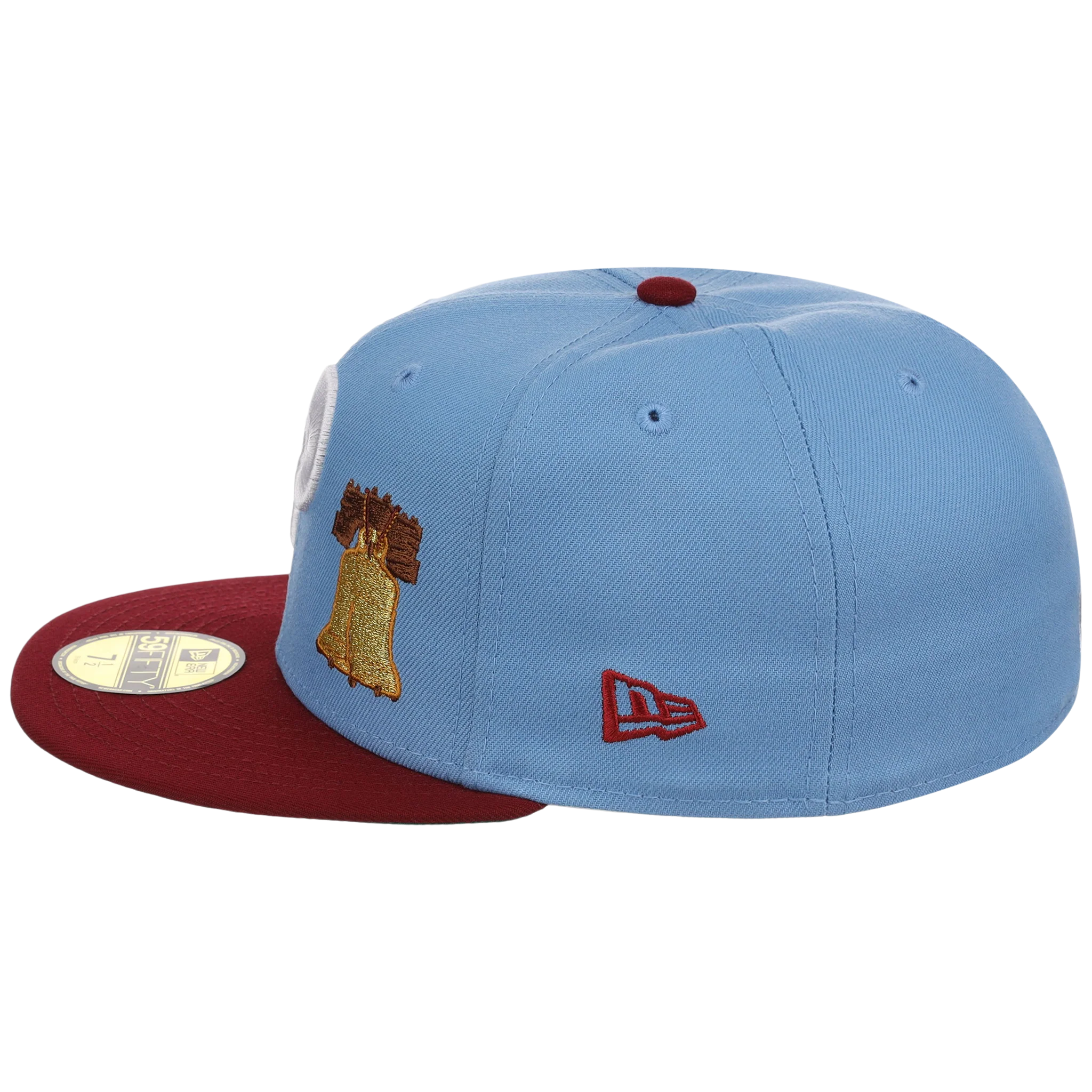 Philadelphia Phillies Philly Crown the City - Sky Bell New Era 59FIFTY (Sky/Maroon) - Image 6