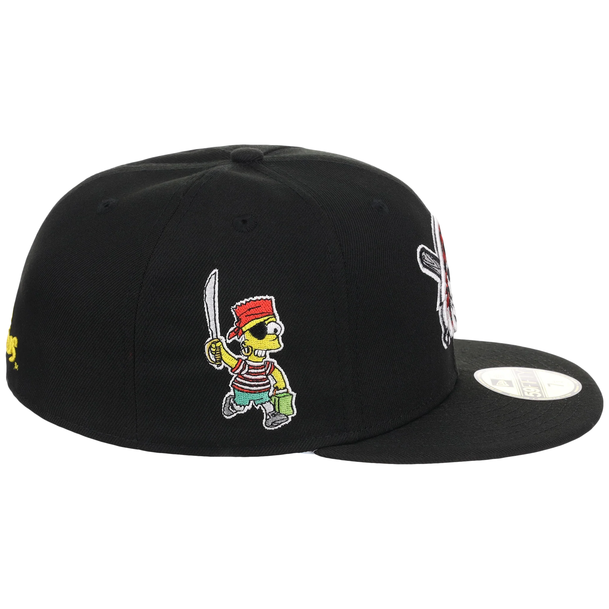 Pittsburgh Pirates MLB Simpsons Localized New Era 59FIFTY - Pirate - Black/Black - Image 3