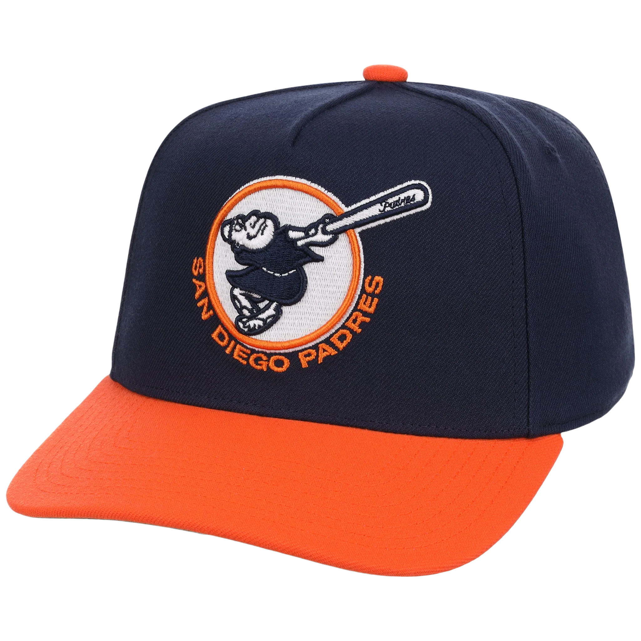 San Diego Padres Mitchell & Ness MLB 'Era Flip' Heritage Series Pro Pinch - Navy/Orange - Image 4