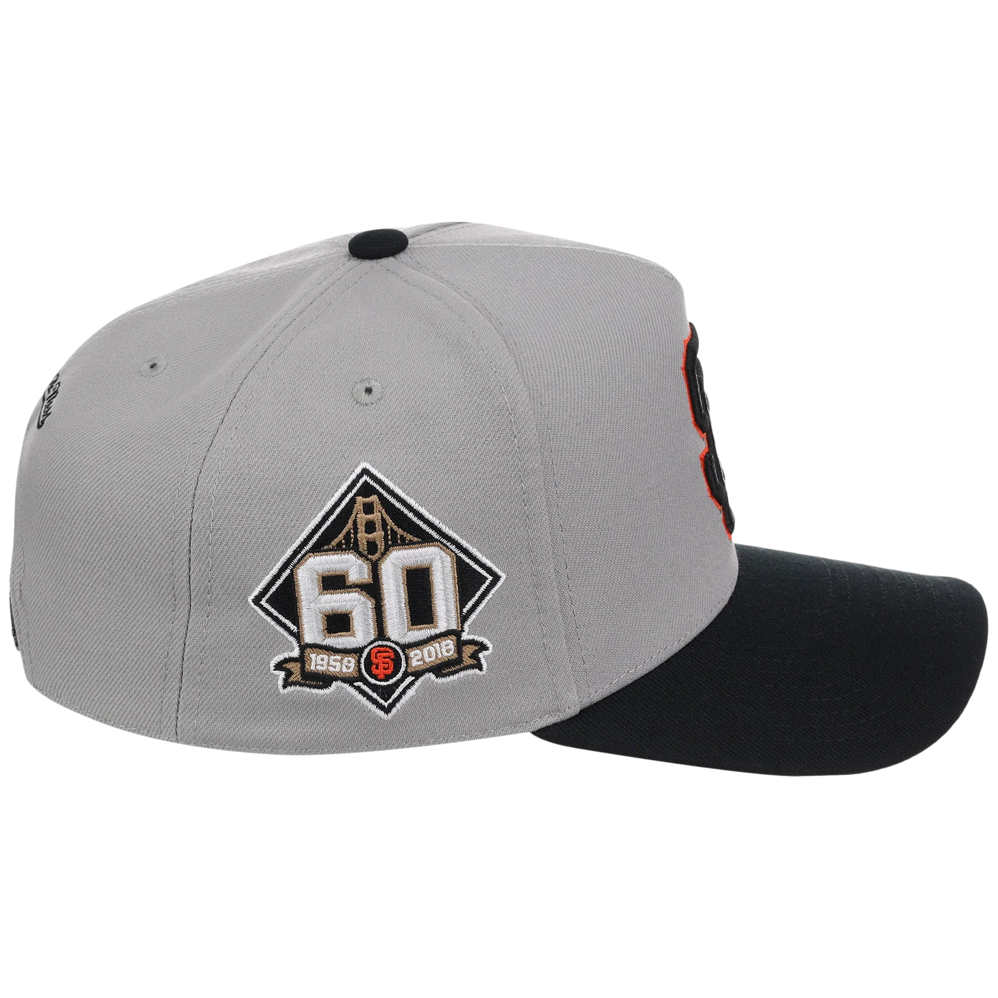 San Francisco Giants Mitchell & Ness MLB 'Era Flip' Heritage Series Pro Pinch - Grey/Black - Image 3