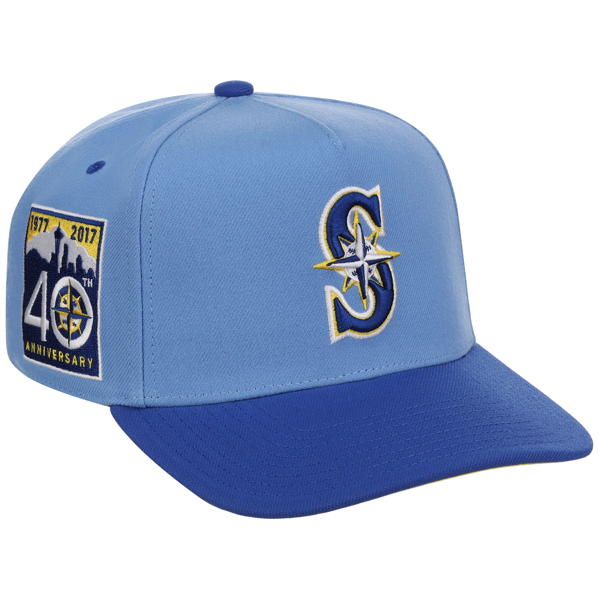 Seattle Mariners Mitchell & Ness MLB 'Era Flip' Heritage Series Pro Pinch - Sky/Royal