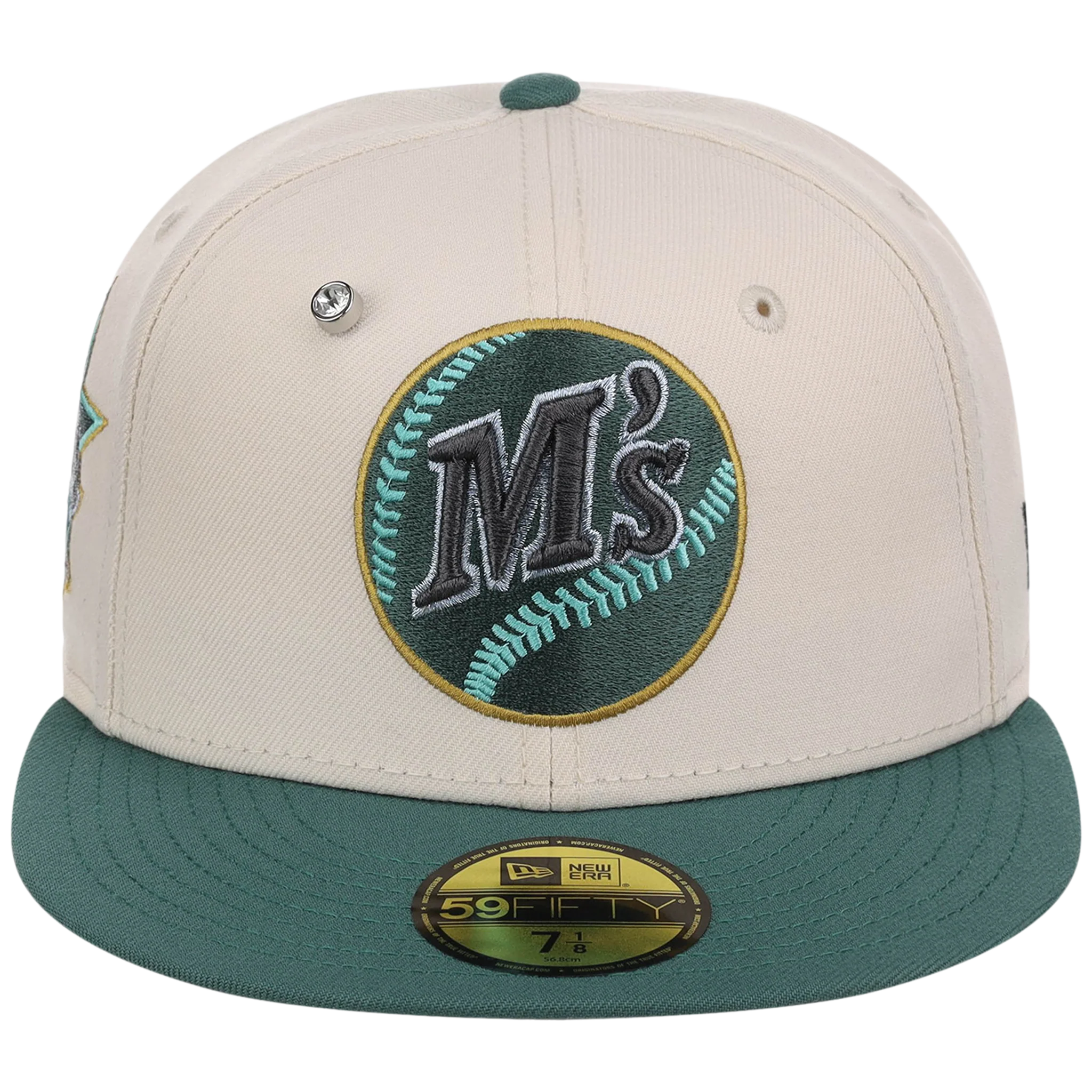 Seattle Mariners MLB Cream Lichen New Era 59FIFTY - Image 5