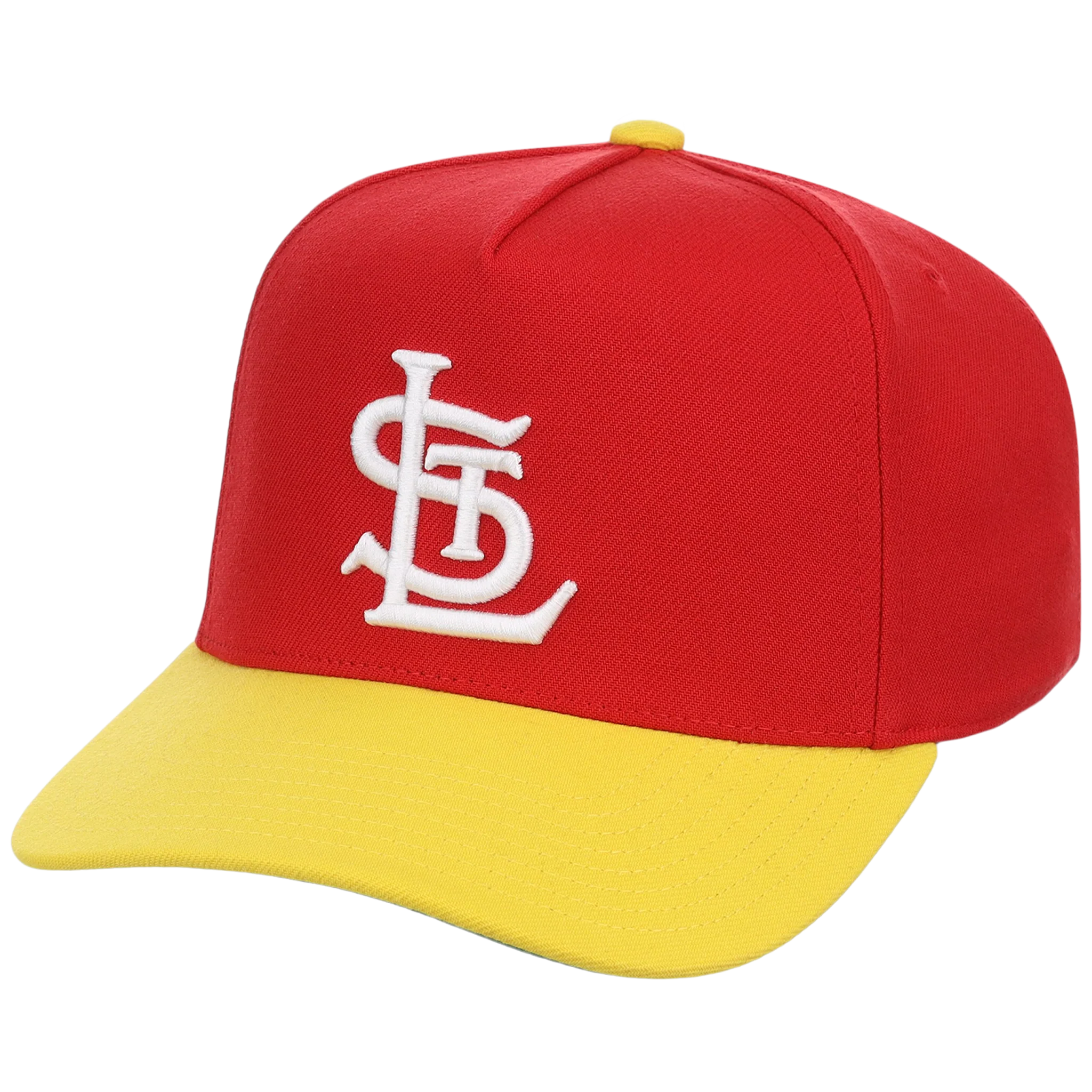 St. Louis Cardinals Mitchell & Ness MLB 'Era Flip' Heritage Series Pro Pinch - Red/Yellow - Image 4