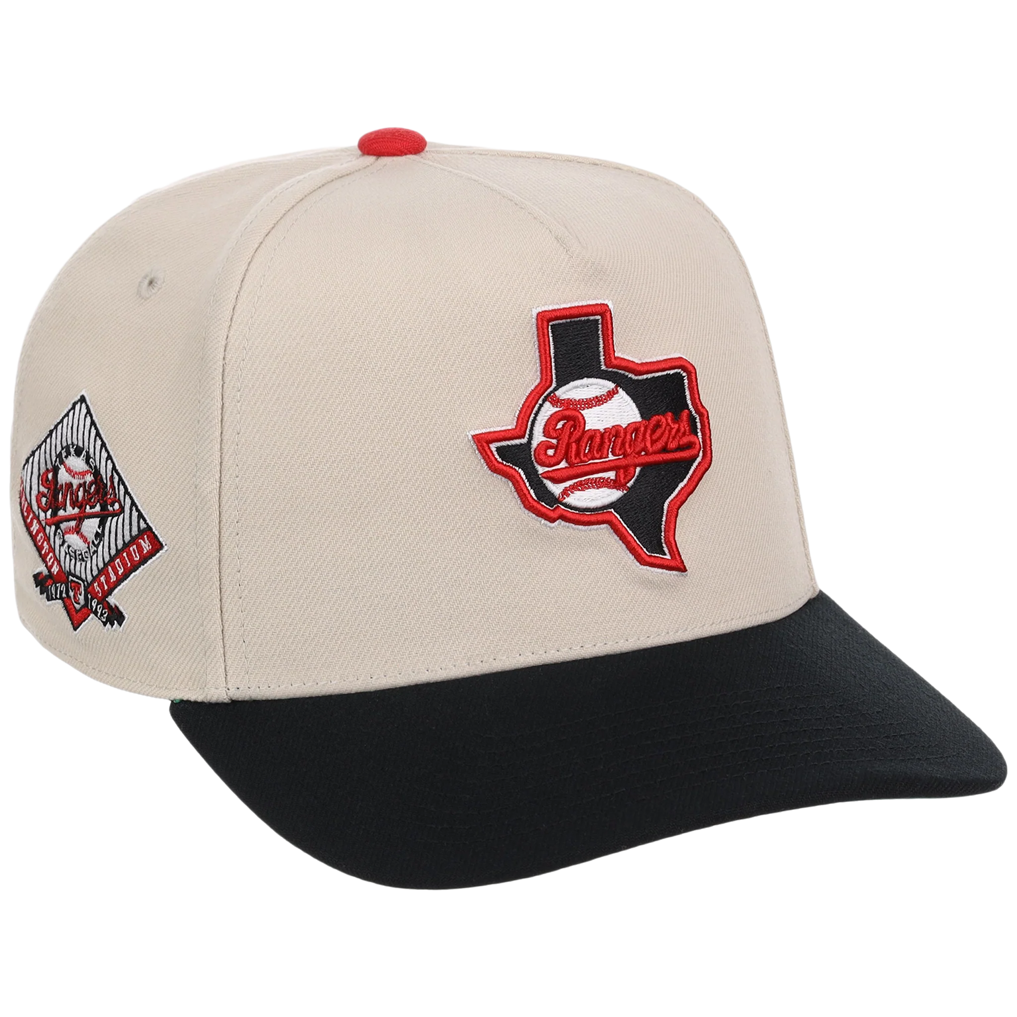 Texas Rangers Mitchell & Ness MLB 'Era Flip' Heritage Series Pro Pinch - Cream/Black