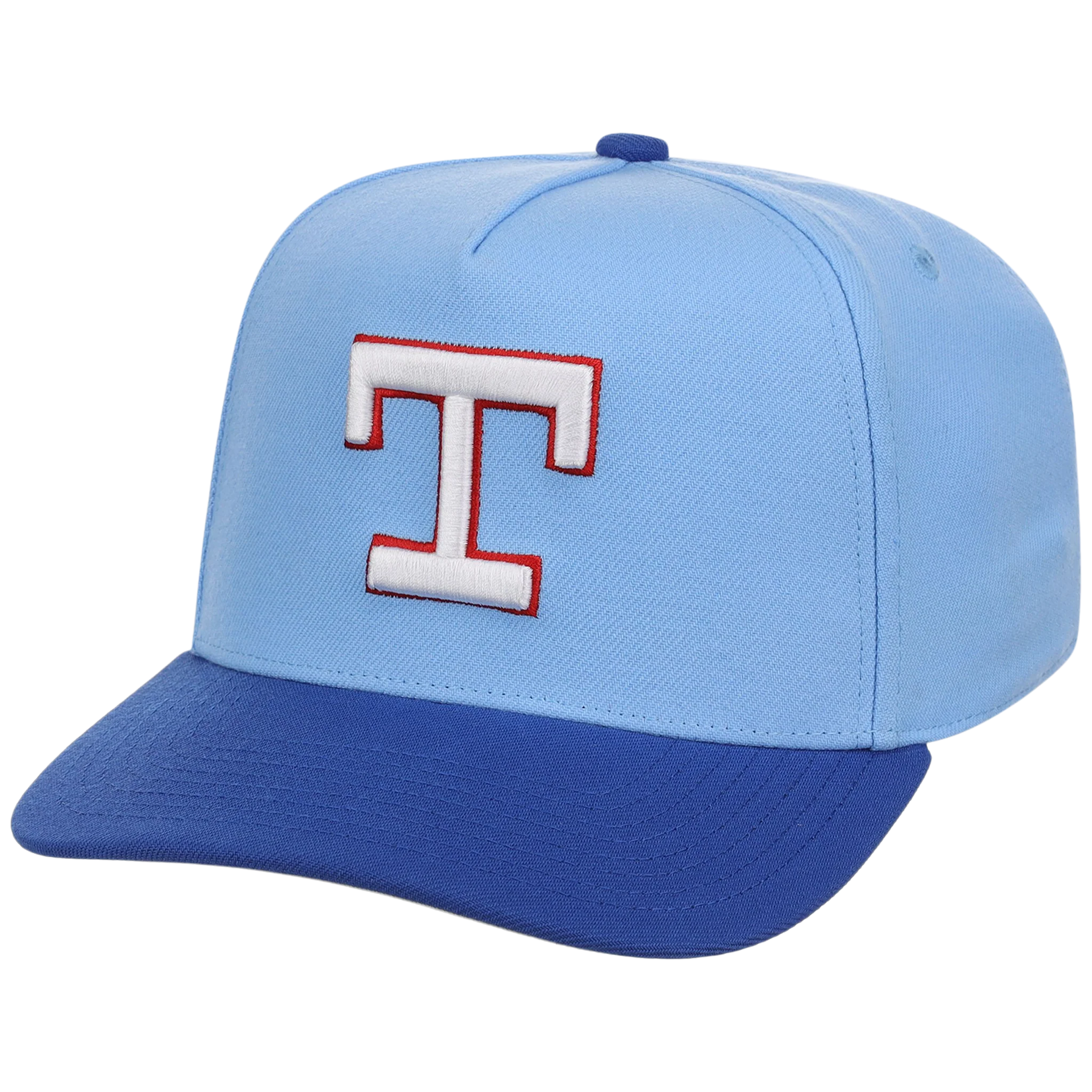 Texas Rangers Mitchell & Ness MLB 'Era Flip' Heritage Series Pro Pinch - Sky/Royal - Image 4