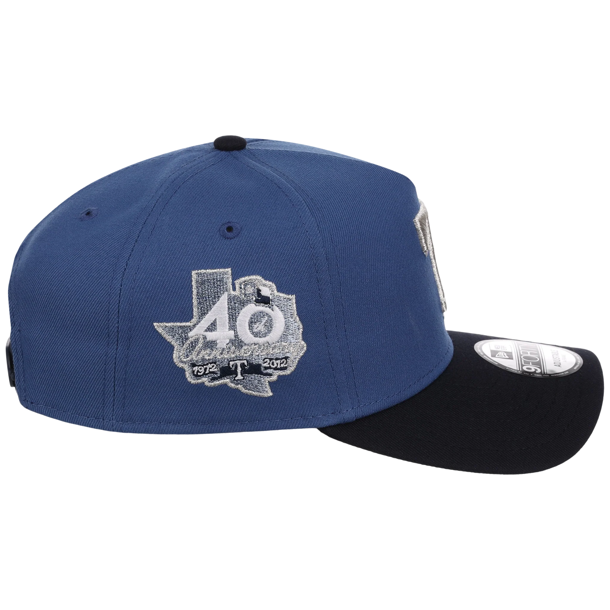 Texas Rangers MLB Indigo Navy New Era 9FORTY - Image 3