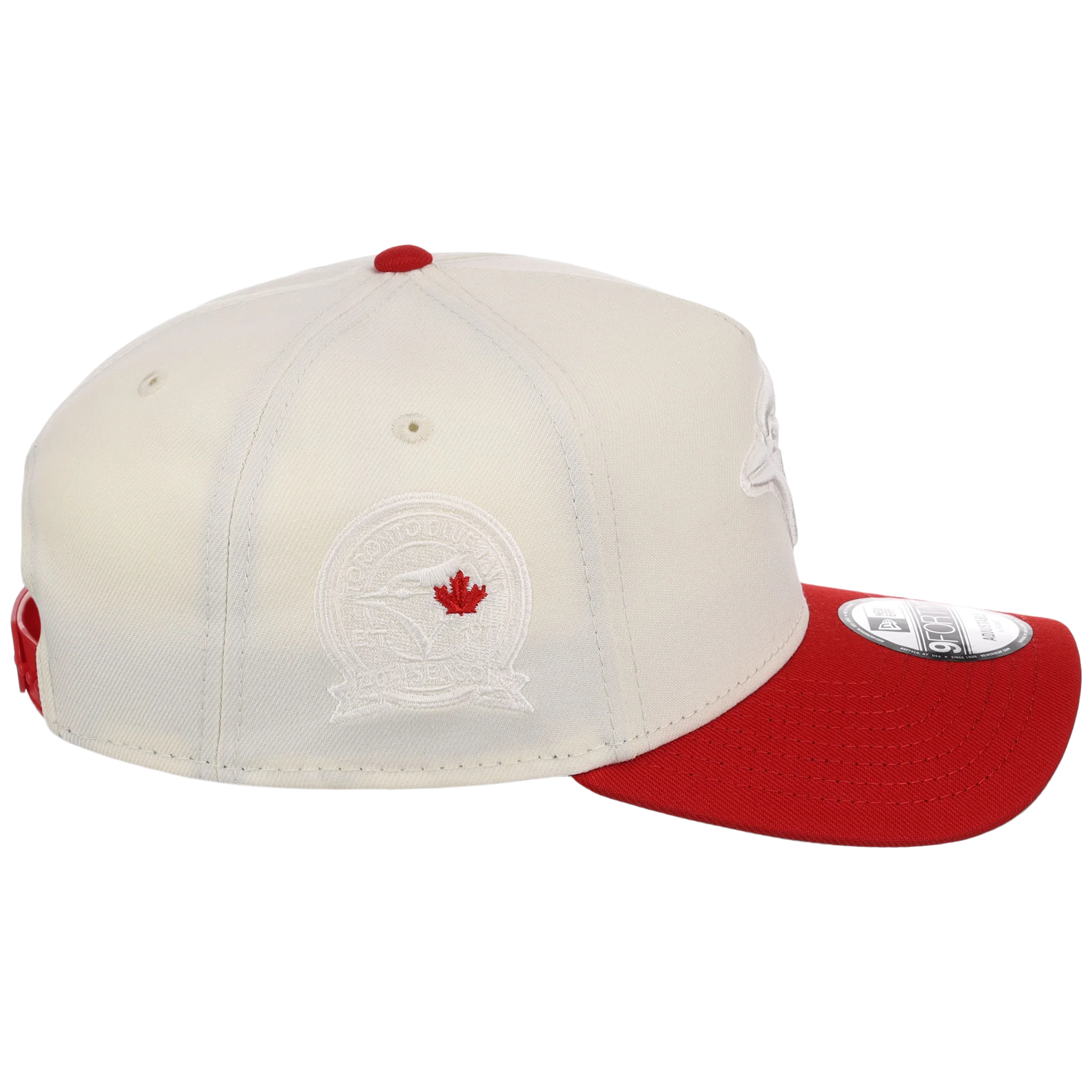 Toronto Blue Jays Toronto Crown the City - Chrome Pop Red New Era 9FORTY (Chrome/Red) - Image 3