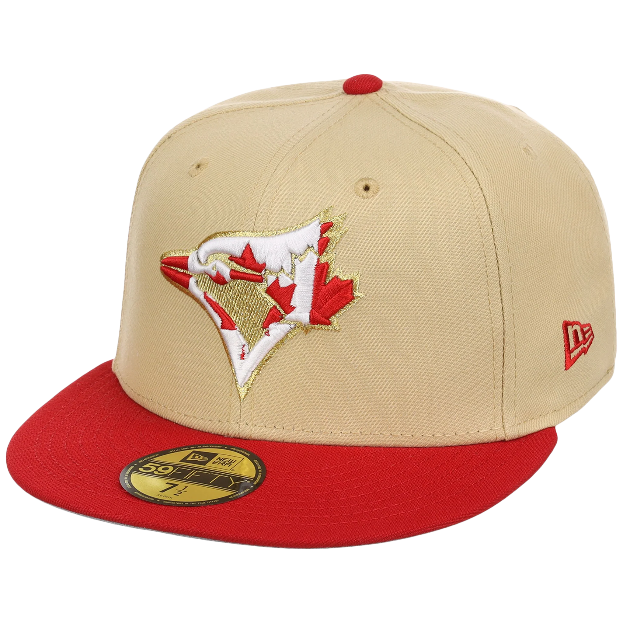 Toronto Blue Jays Toronto Crown the City - Flag Fill New Era 9FORTY (Gold/Red) - Image 4