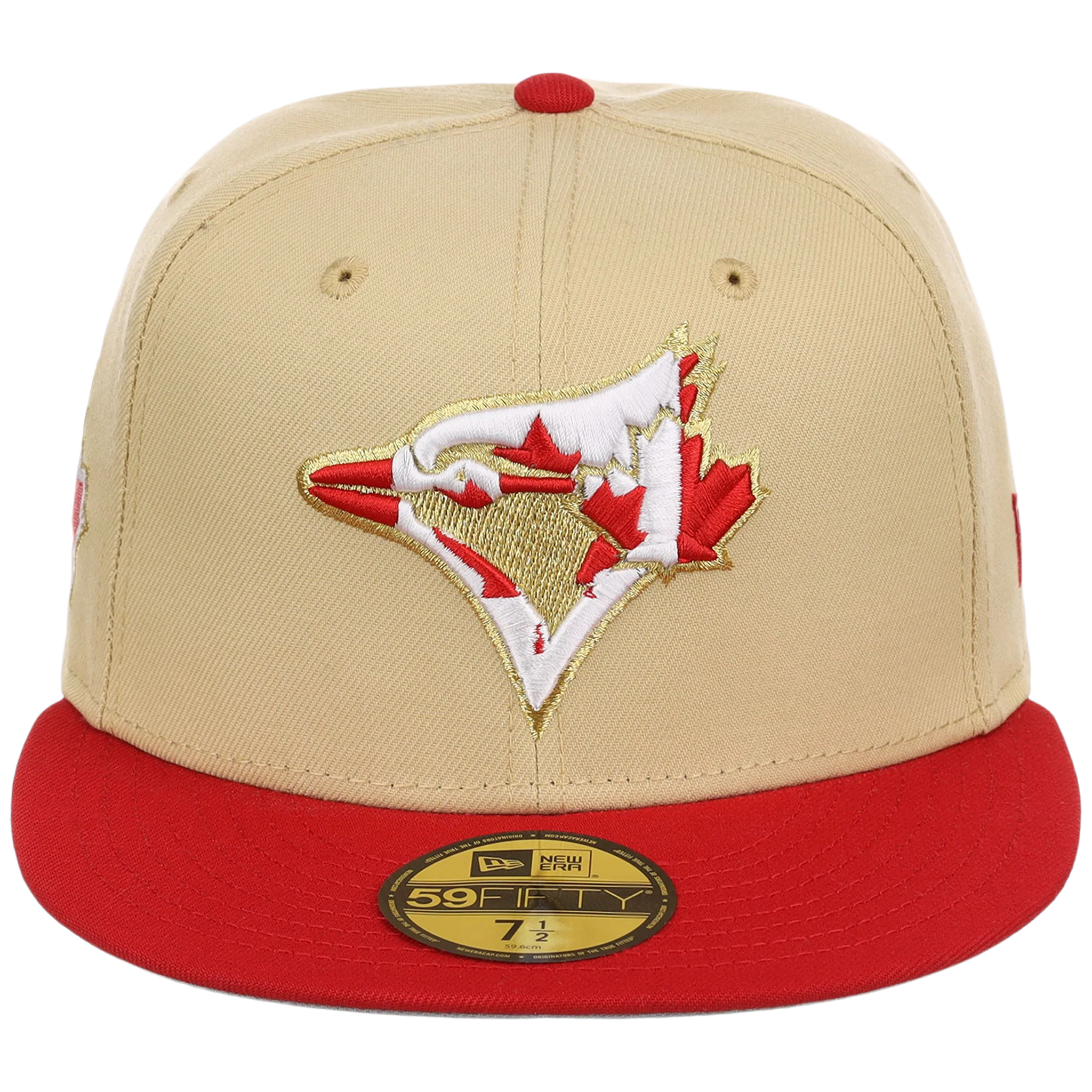 Toronto Blue Jays Toronto Crown the City - Flag Fill New Era 9FORTY (Gold/Red) - Image 5