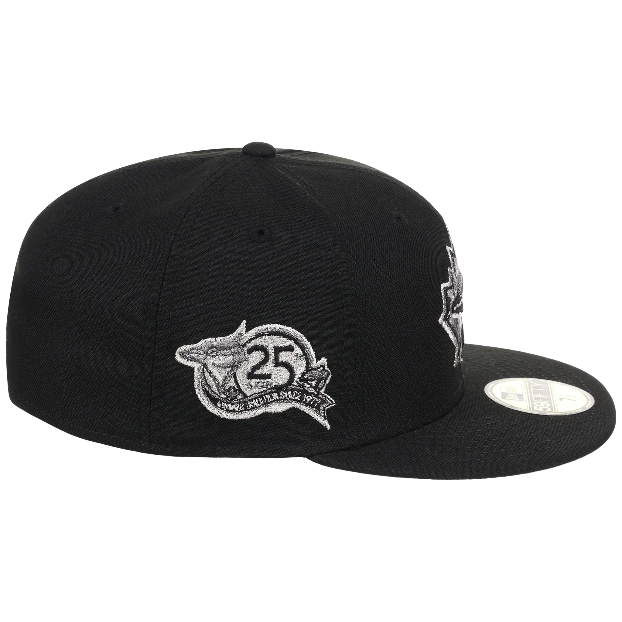 Toronto Blue Jays Toronto Crown the City - Liquid Titanium New Era 59FIFTY (Black/Black) - Image 3