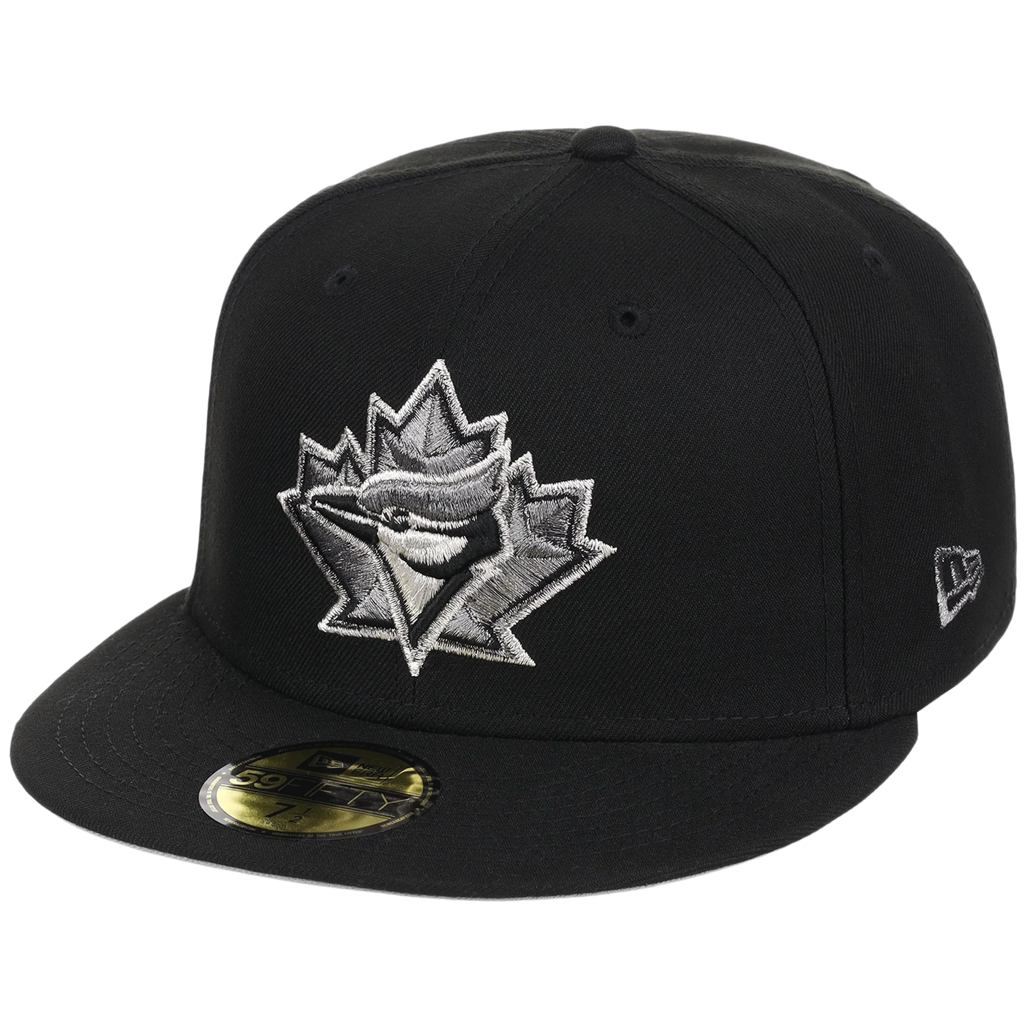 Toronto Blue Jays Toronto Crown the City - Liquid Titanium New Era 59FIFTY (Black/Black) - Image 4