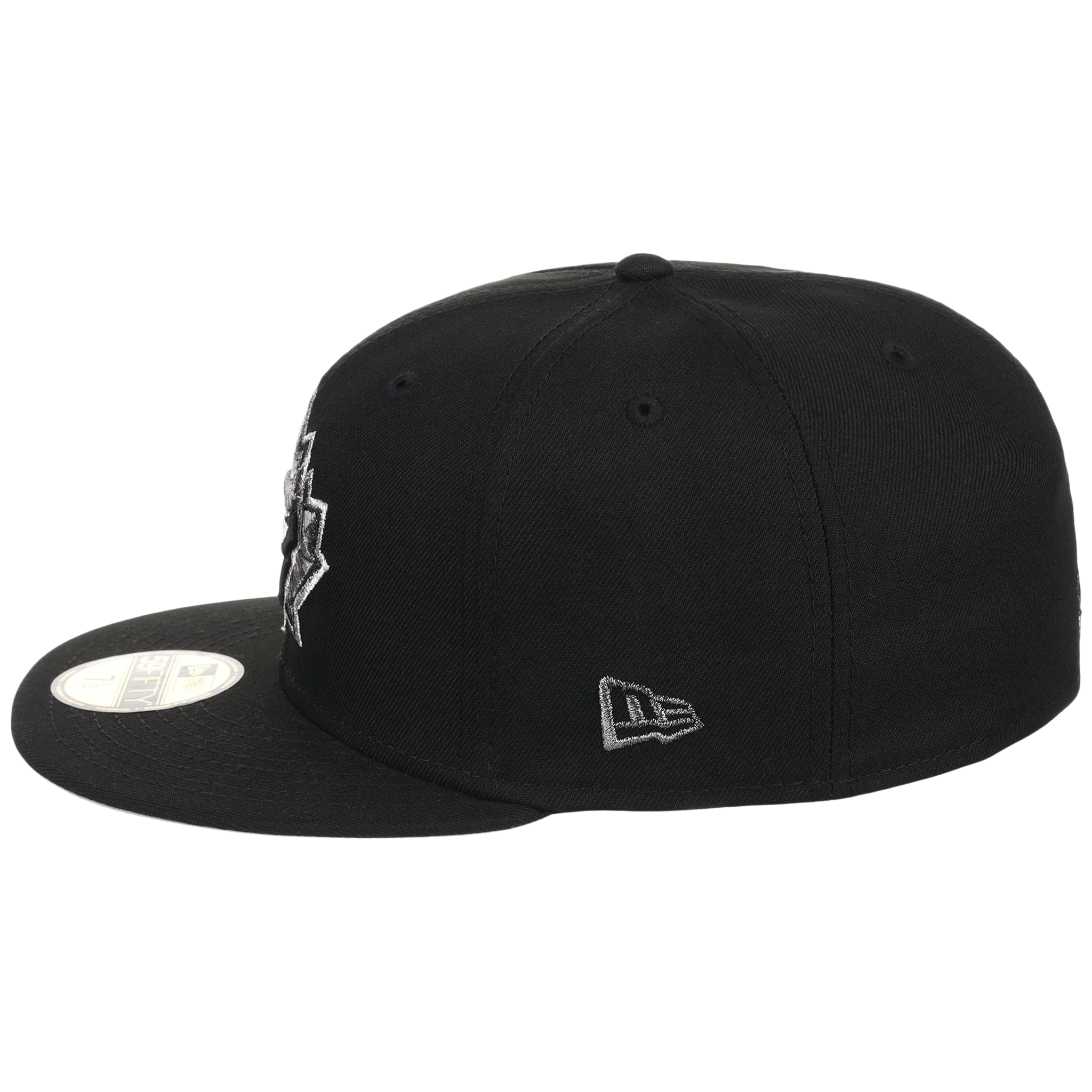 Toronto Blue Jays Toronto Crown the City - Liquid Titanium New Era 59FIFTY (Black/Black) - Image 6