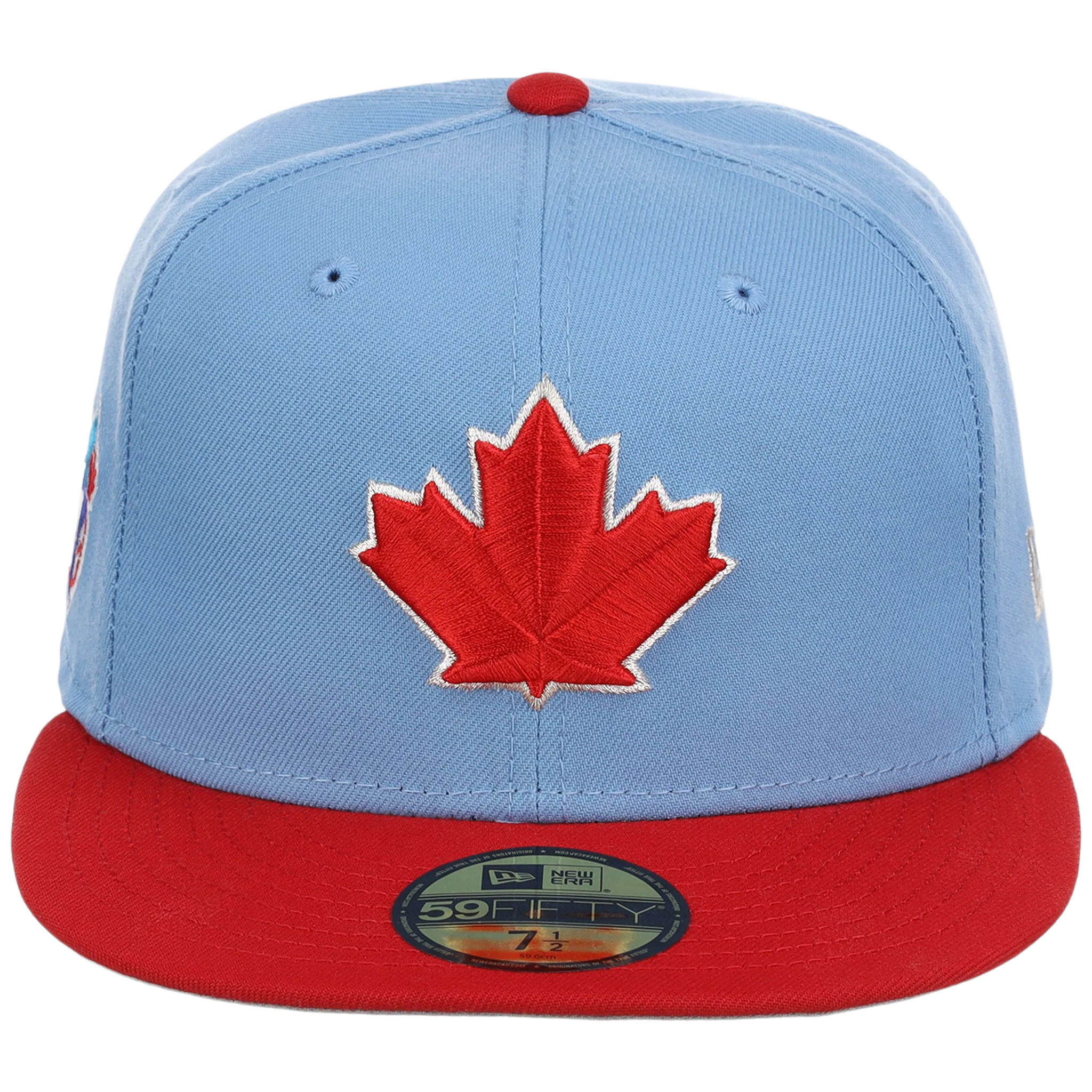 Toronto Blue Jays Toronto Crown the City - Maple Leaf New Era 59FIFTY (Sky/Red) - Image 5