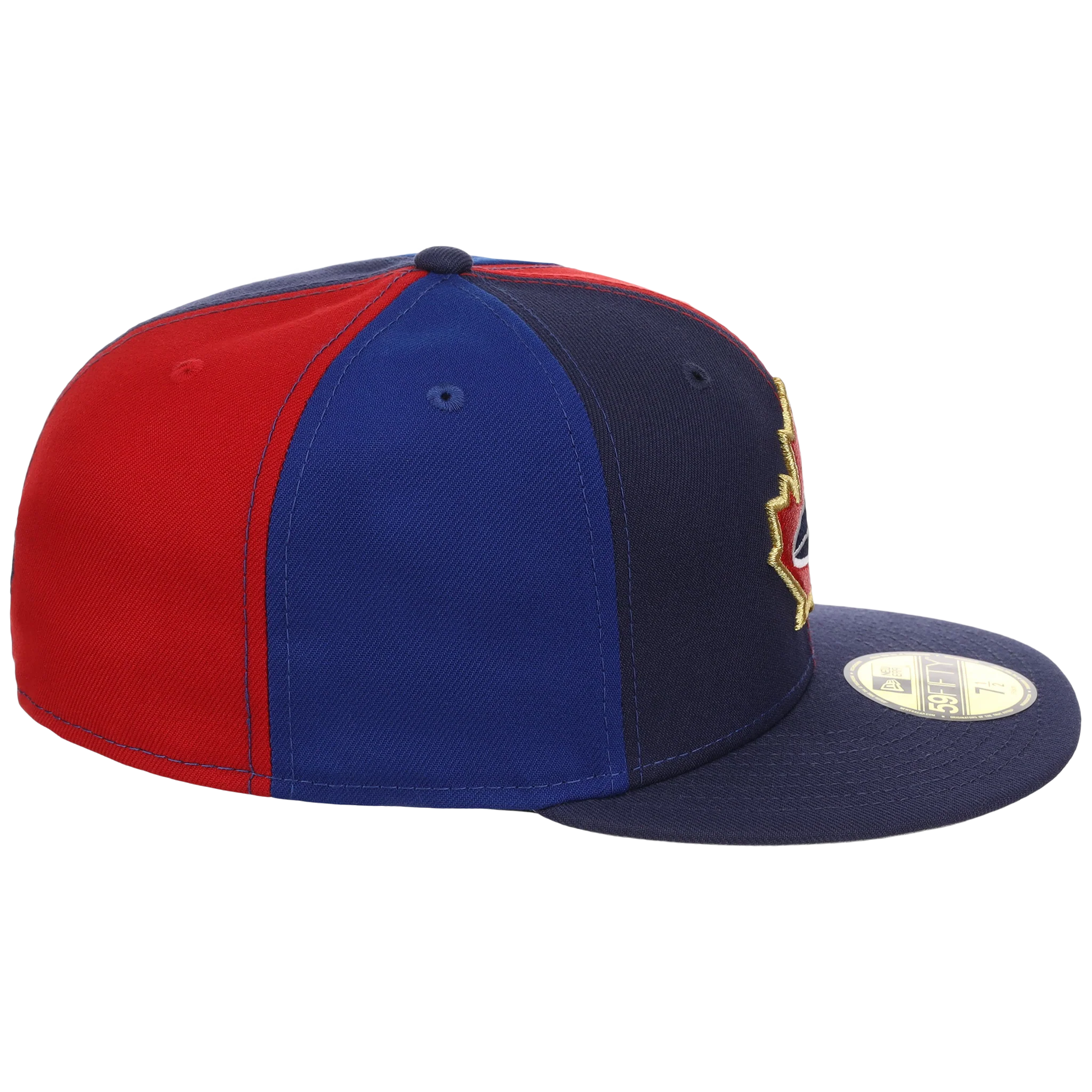 Toronto Blue Jays Toronto Crown the City - Pinwheel New Era 9FORTY (Multi/Navy) - Image 3