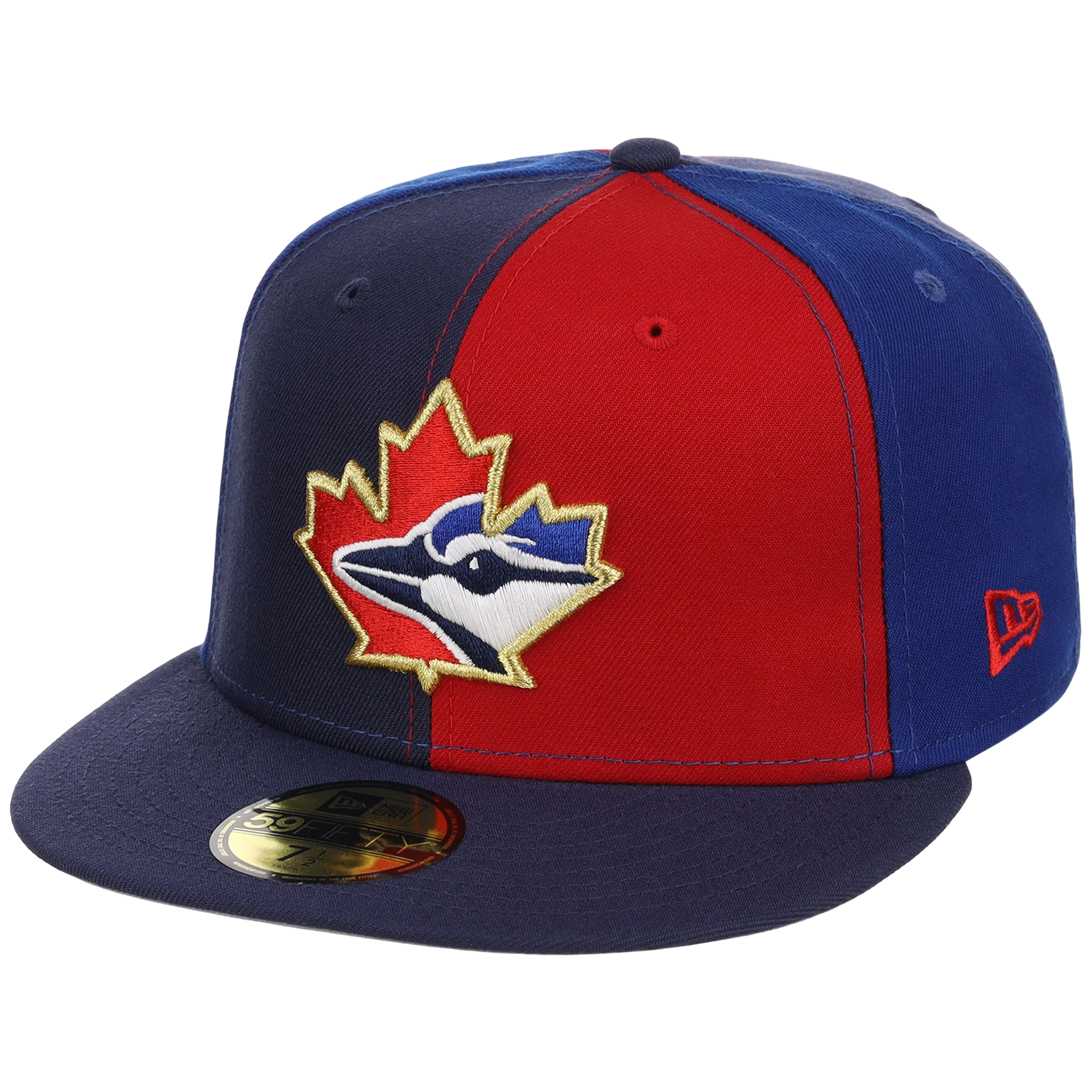 Toronto Blue Jays Toronto Crown the City - Pinwheel New Era 9FORTY (Multi/Navy) - Image 4