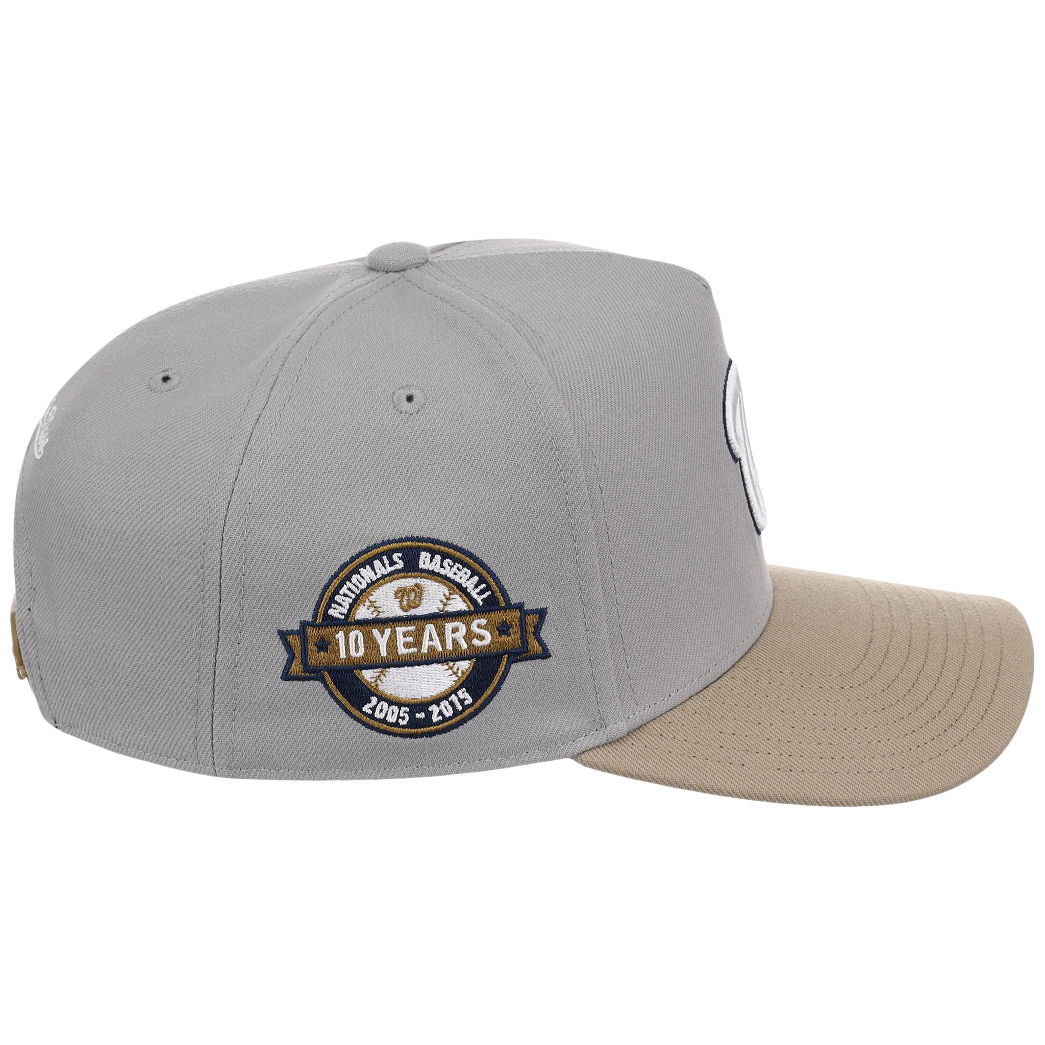 Washington Nationals Mitchell & Ness MLB 'Era Flip' Heritage Series Pro Pinch - Grey/Tan - Image 3